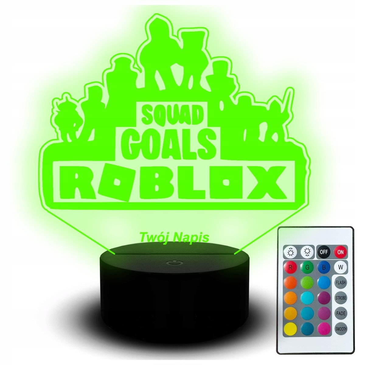 Roblox Squad Lampka Nocna Figurka dla Dziecka Gracza Postać Zestaw Imię Led