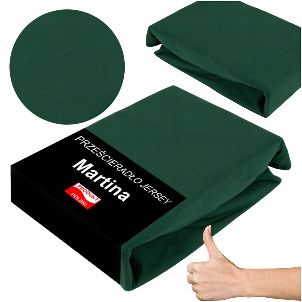 Prześcieradło Jersey 90X200 Z Gumką Wysoki Materac 30Cm Oddychające Zielone
