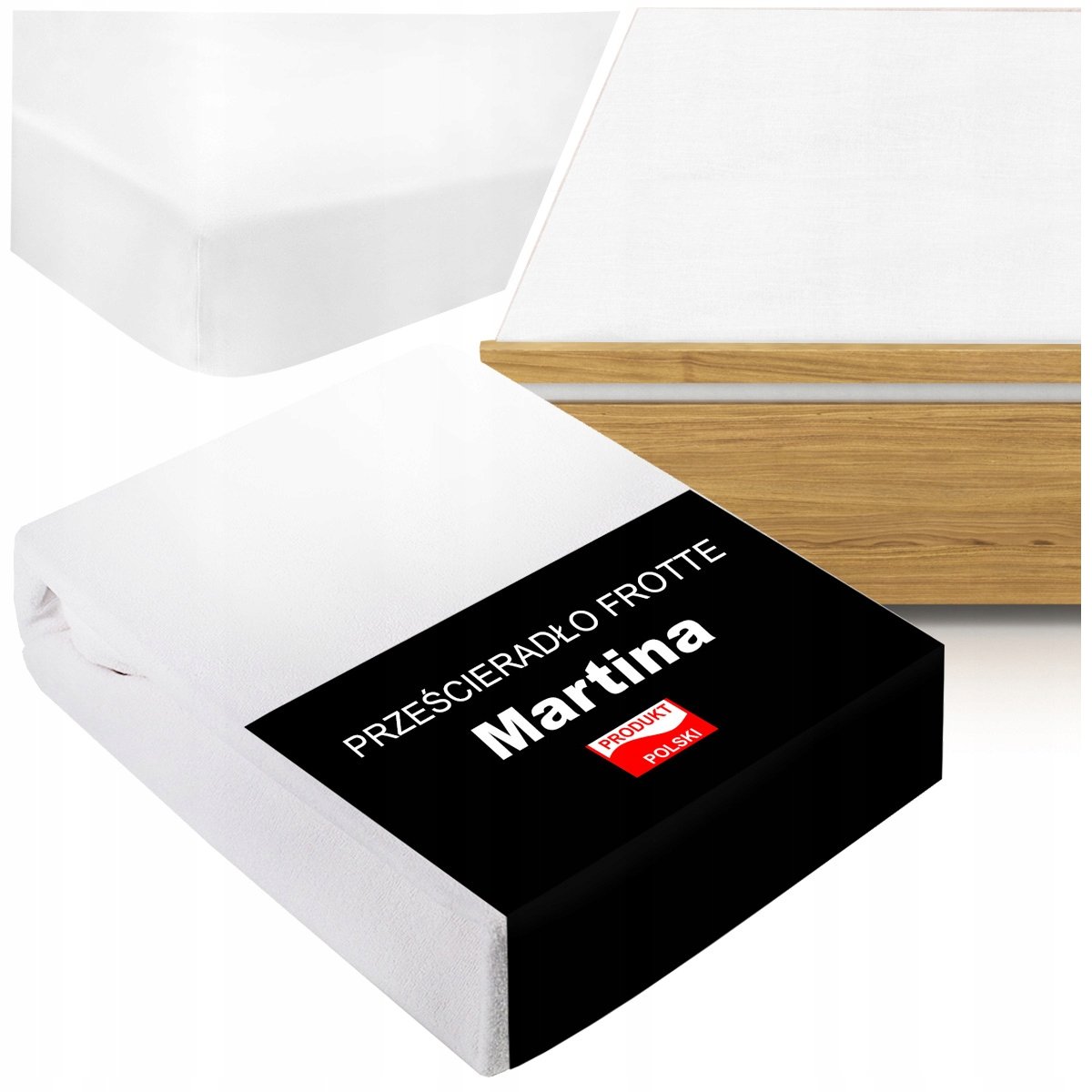 Prześcieradło Frotte Z Gumką 120X200 Bok 30Cm Kolor Biały Miękkie Mocne