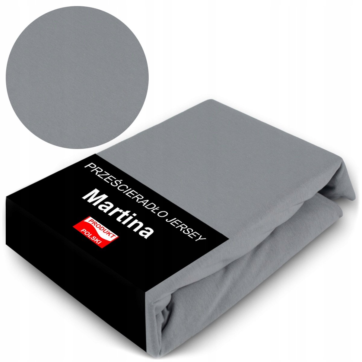 Prześcieradło Z Gumką Jersey 220X200 Wysoki Materac 30Cm Polskie Szare