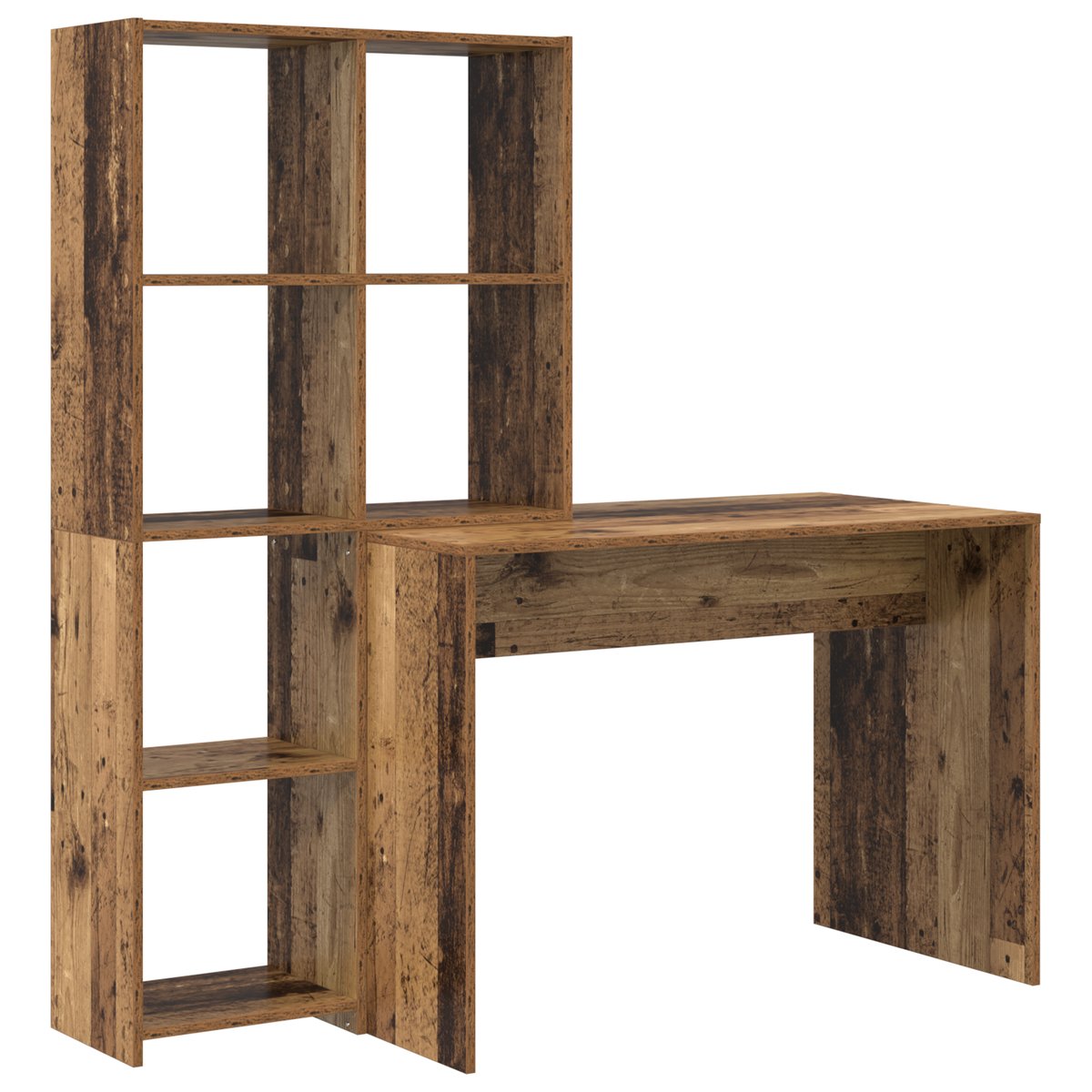 vidaXL Biurko Stare drewno 138.5 x 55 x 143 cm Materiał drewnopochodny