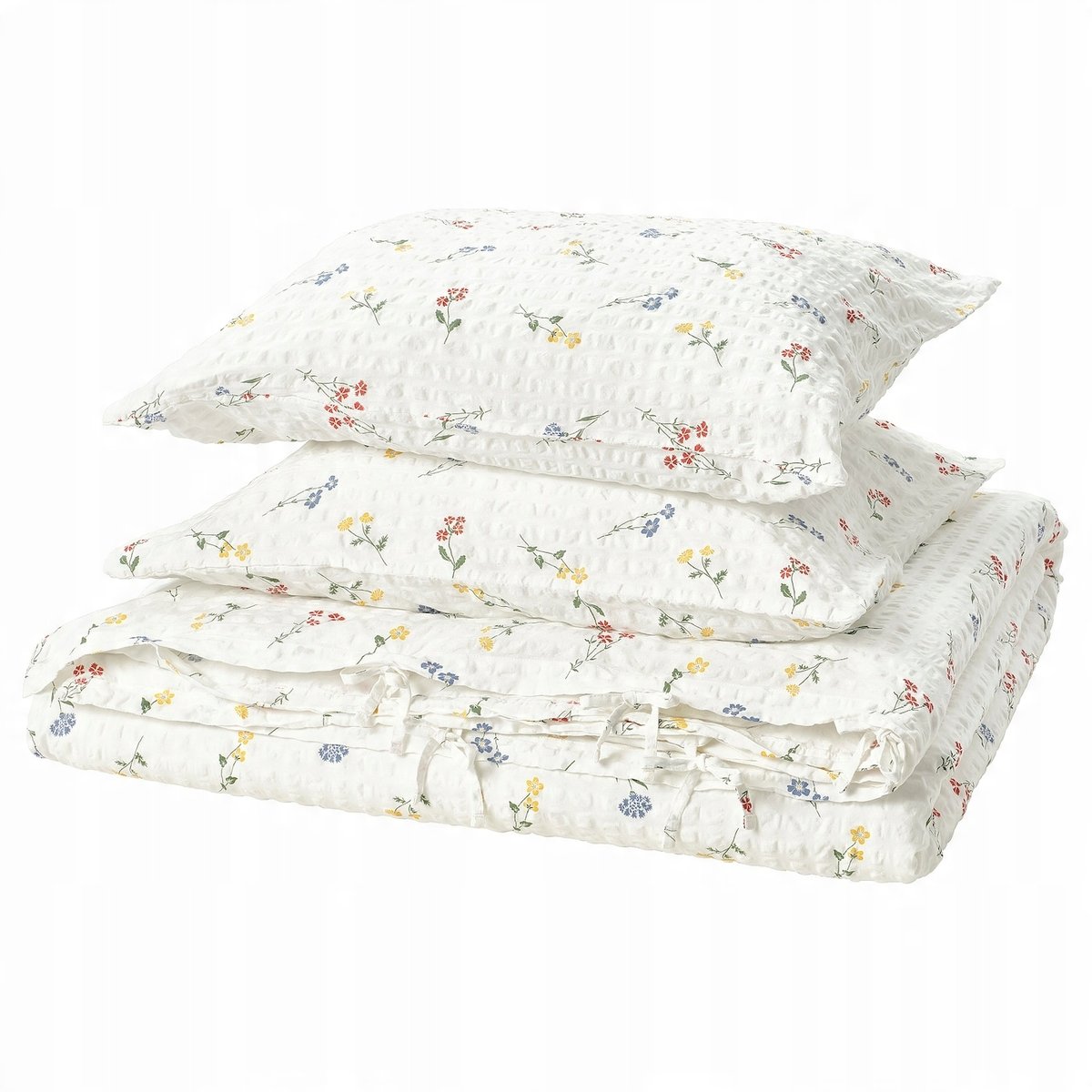 IKEA PILDVARGMAL Pościel na kołdrę 200x200 i 2 poszewki 50x60 biały kwiatow