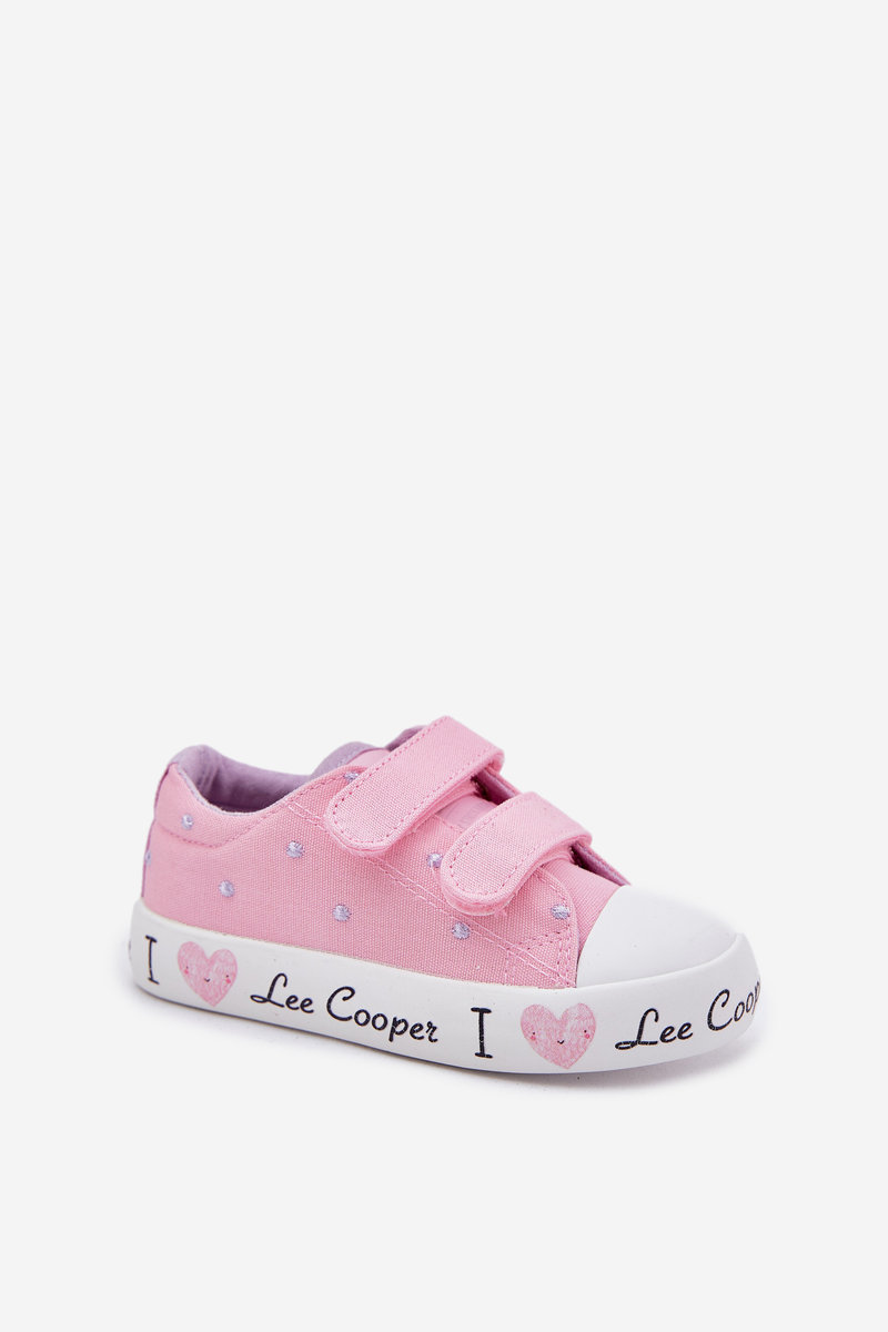 Trampki Dziewczęce Na Rzepy Lee Cooper LCW-25-02-3265K Różowe-23