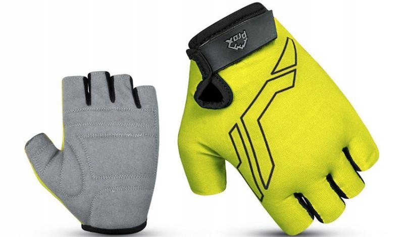 Rękawiczki rowerowe PROX krótkie BASIC limonkowe XL AIR VENT