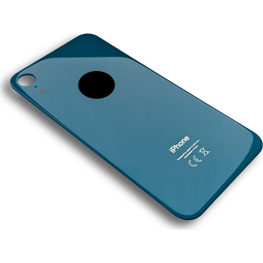 Tylna szyba klapka baterii iPhone XR niebieska
