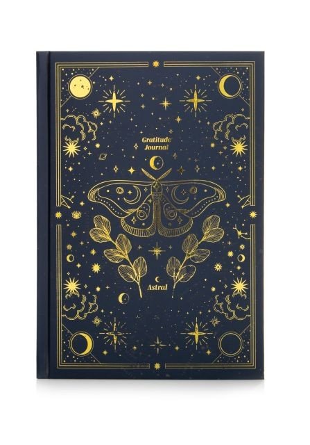 Notatnik wdzięczności A5 Astral Gwiazdy ćma zodiaki manifestacja Notes 88k