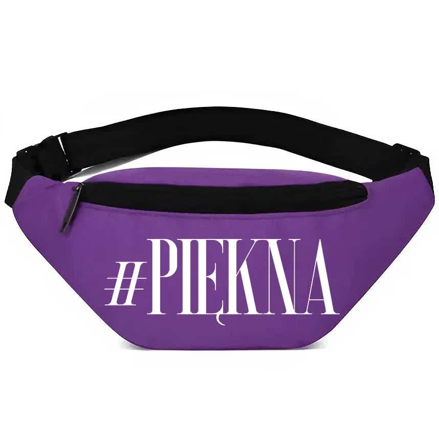 SPORTOWA NERKA FIOLETOWA Na Prezent Urodziny Napisy #PIĘKNA Modne Wzory