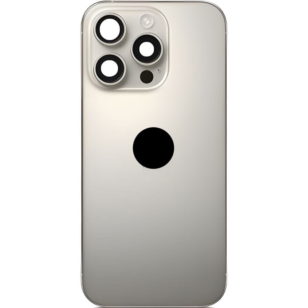 Tylna szyba z ramką, klapka baterii, panel tylny plecki do iPhone 16 Pro Max, tytanowa