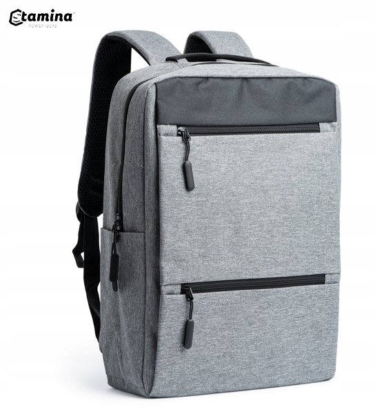 Mocny Plecak Do Pracy Szkoły Laptop Bagaż Podręczny Pojemny 18L SZARY