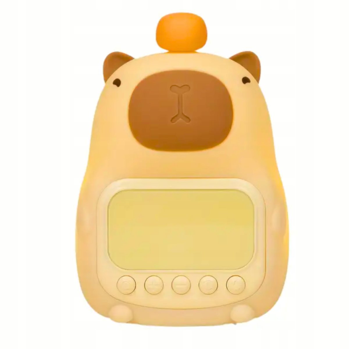 Zegar Budzik Kapibara Lampka Nocna Biurkowa Timer Drzemka LED USB