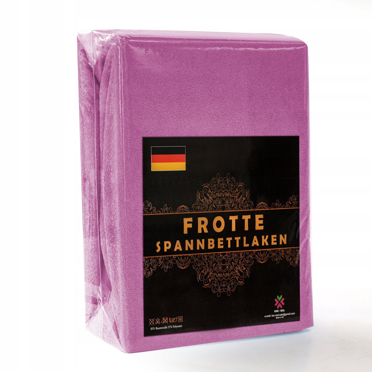 Prześcieradło FROTTE z gumką 220x200 GRUBE, KOLORY, Różowy