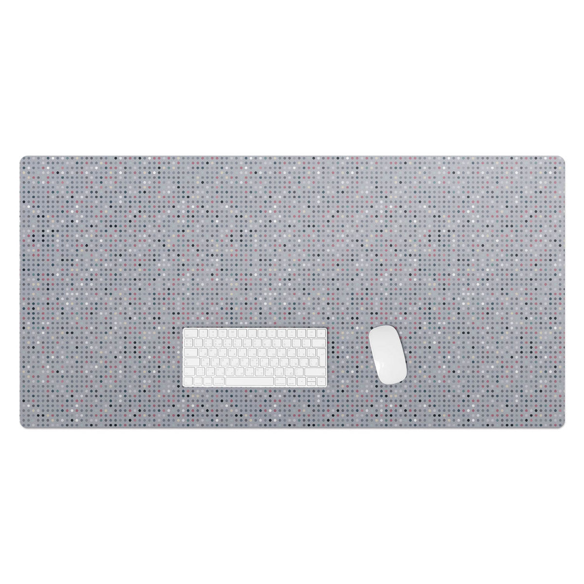 Winylowa podkładka z nadrukiem – Ochrona biurka i styl w jednym - Kropki mozaika 120x60 cm
