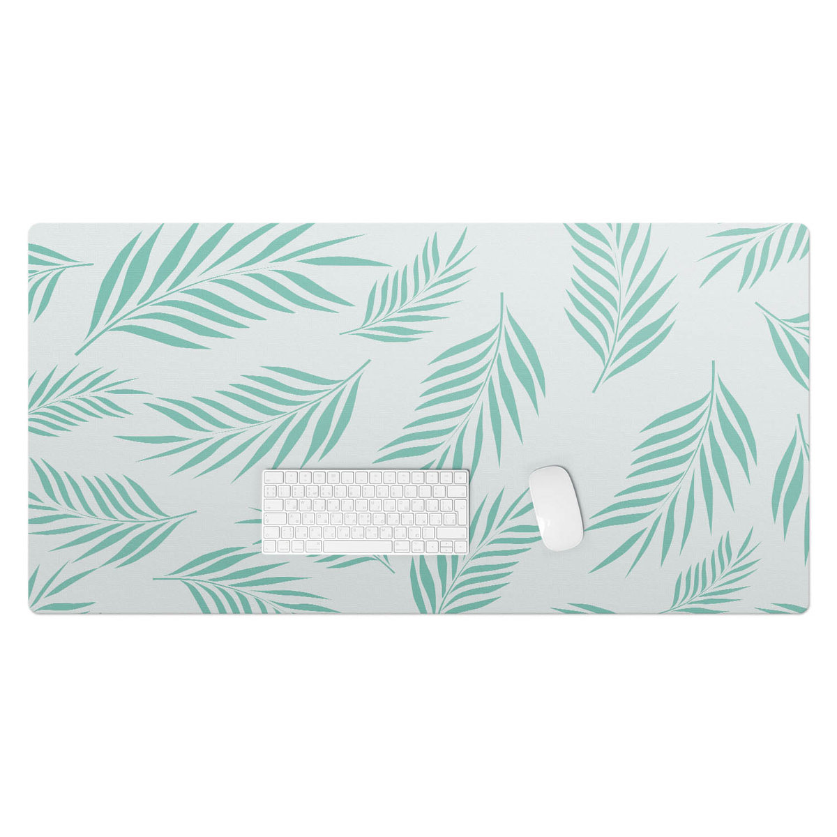 Winylowa podkładka na biurko – Designerski nadruk + trwała ochrona - Liście palmowe wzór 120x60 cm