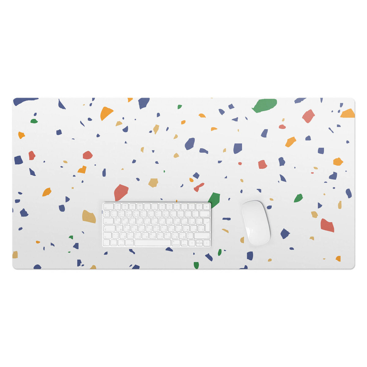 Podkładka na biurko z nadrukiem – Winylowa wodoodporna designerska - Kolorowe konfetti 100x50 cm
