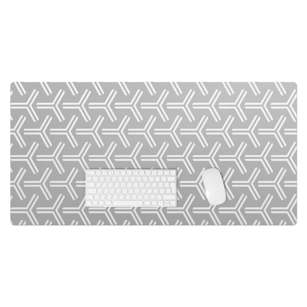 Podkładka winylowa pod klawiaturę i laptop – Z nadrukiem ochrona biurka - Geometryczny wzór 100x50 cm