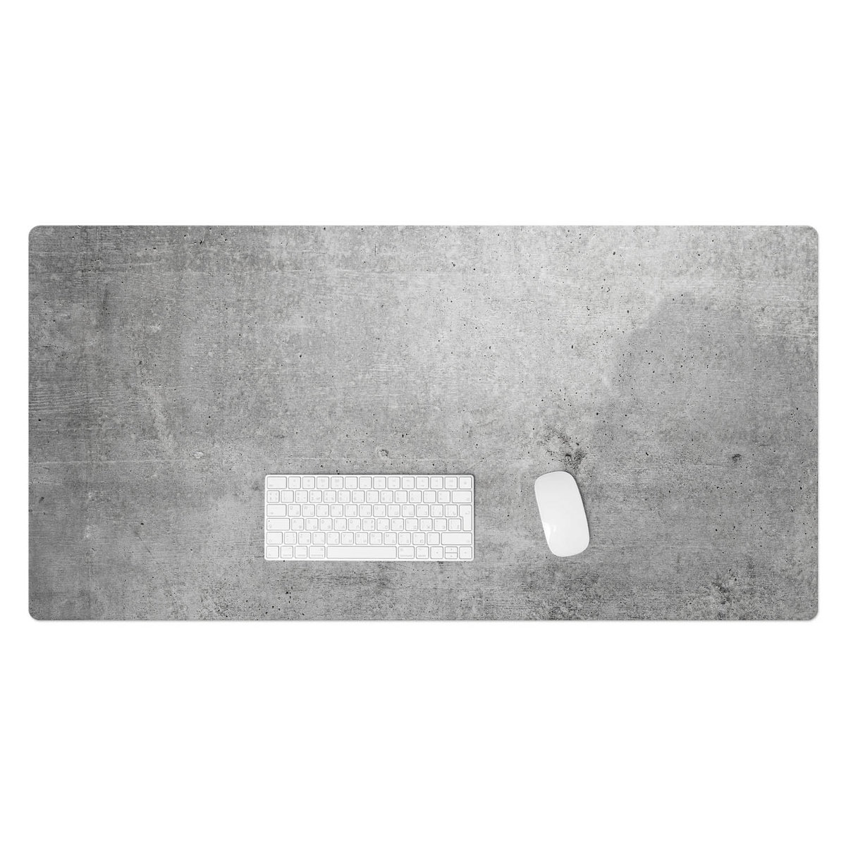 Podkładka winylowa pod klawiaturę i laptop – Z nadrukiem ochrona biurka - Betonowa faktura 120x60 cm