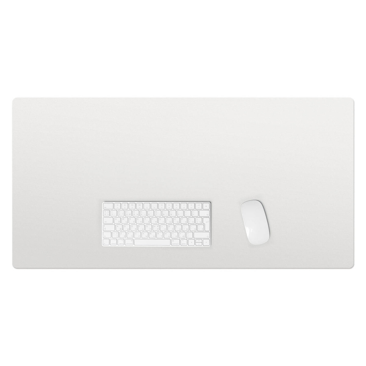 Elegancka podkładka na biurko – Gładki winyl w stonowanej kolorystyce - Kolor Ivory 100x50 cm