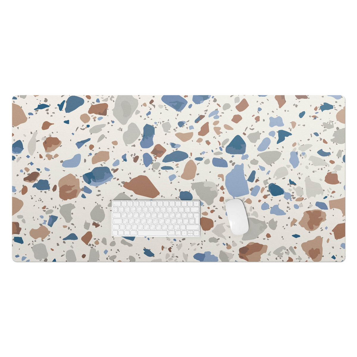 Winylowa podkładka na biurko – Designerski nadruk + trwała ochrona - Terrazzo w pastelach 120x60 cm