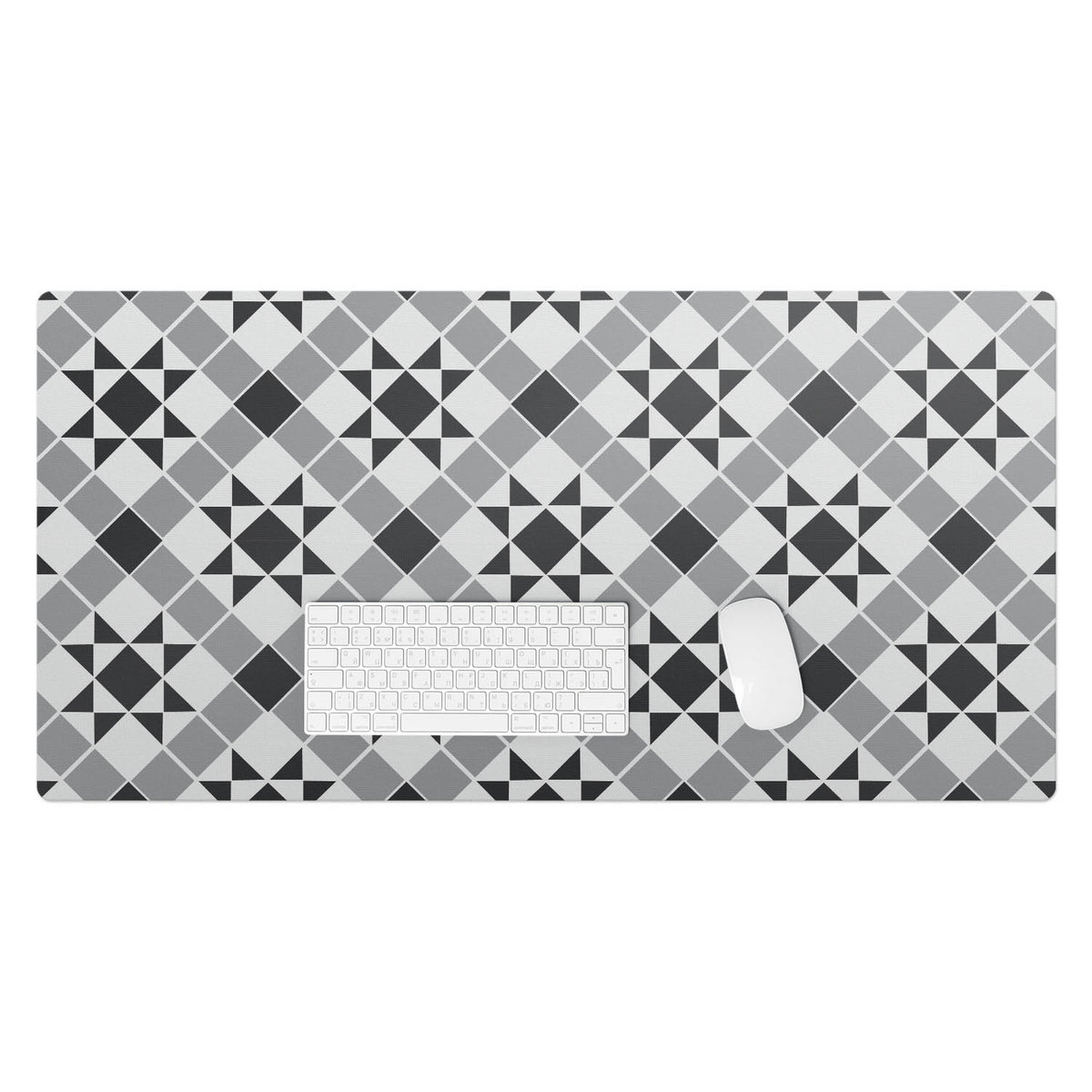 Winylowa podkładka na biurko – Designerski nadruk + trwała ochrona - Geometryczny wzór gwiazd 100x50 cm