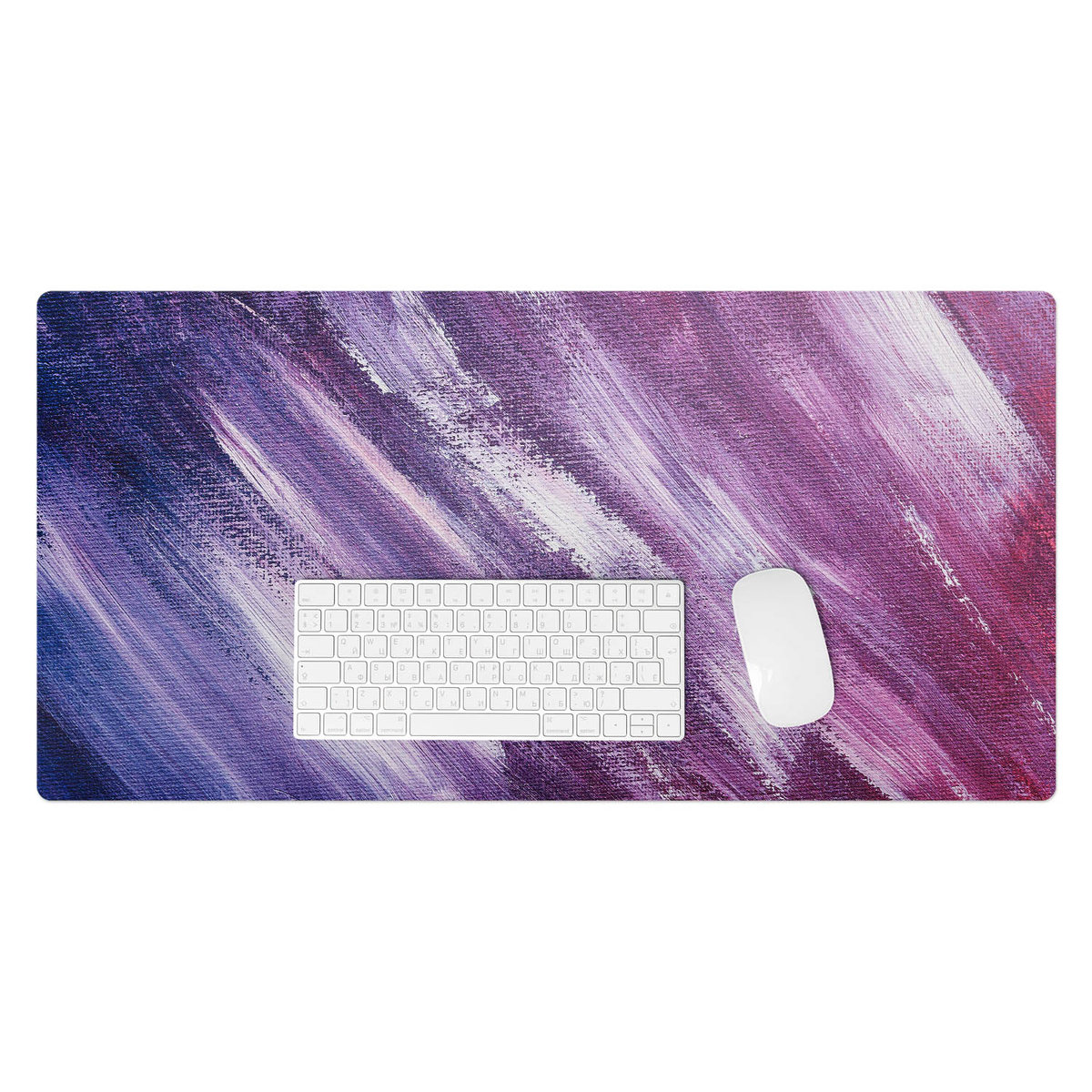 Winylowa podkładka na biurko – Designerski nadruk + trwała ochrona - Pociągnięcia pędzla 90x45 cm