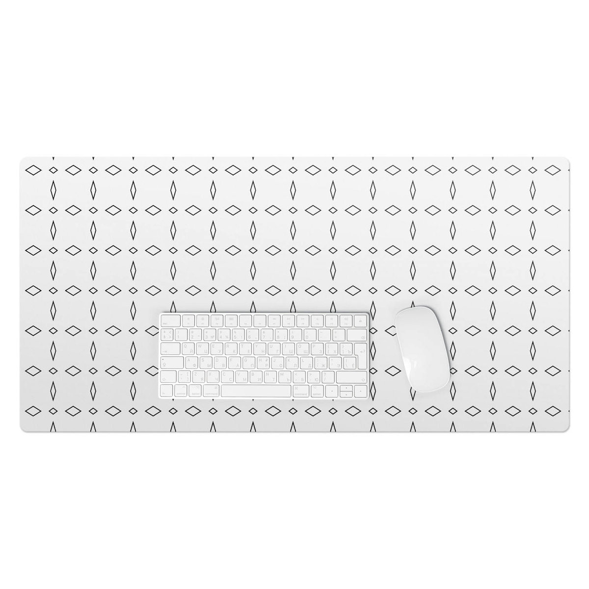Wyjątkowa podkładka winylowa – Designerski dodatek do biura lub pokoju - Diamentowy wzór 90x45 cm