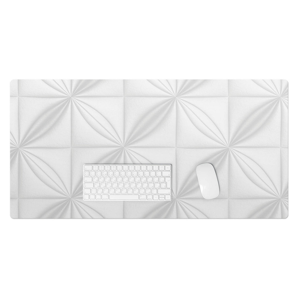 Podkładka z grafiką – Wytrzymała mata winylowa do codziennego użytku - Geometryczny relief 100x50 cm