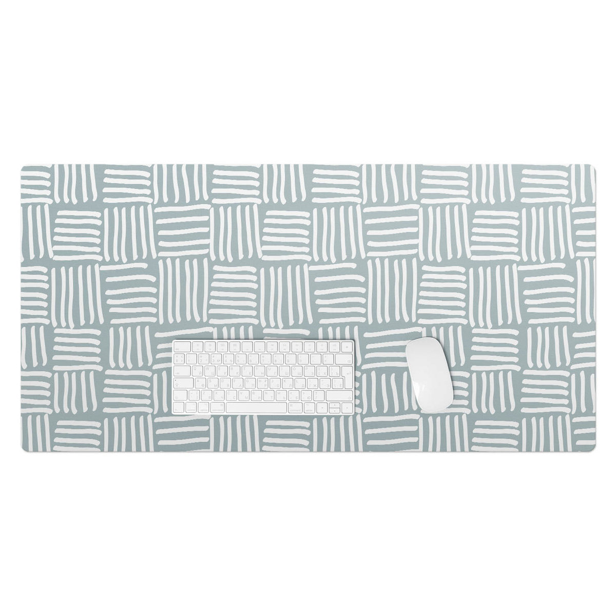 Winylowa podkładka z nadrukiem – Ochrona biurka i styl w jednym - Geometryczny wzór linii 100x50 cm