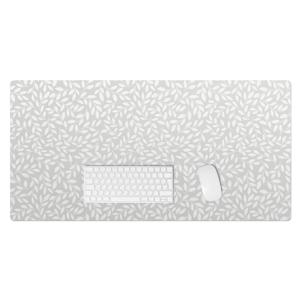 Wyjątkowa podkładka winylowa – Designerski dodatek do biura lub pokoju - Liściasty wzór 100x50 cm