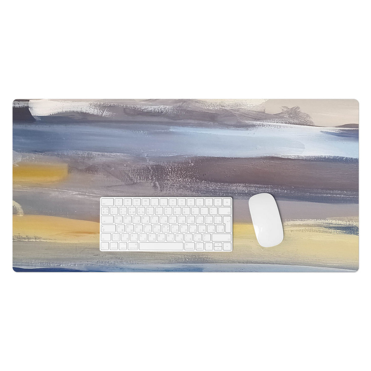 Dekoracyjna podkładka na biurko – Trwała mata winylowa z grafiką - Abstrakcyjny pejzaż 90x45 cm