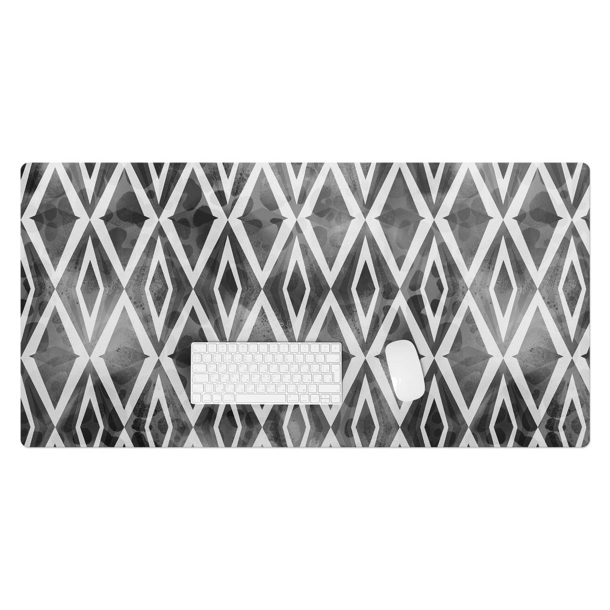 Winylowa podkładka na biurko – Designerski nadruk + trwała ochrona - Geometryczny wzór retro 120x60 cm