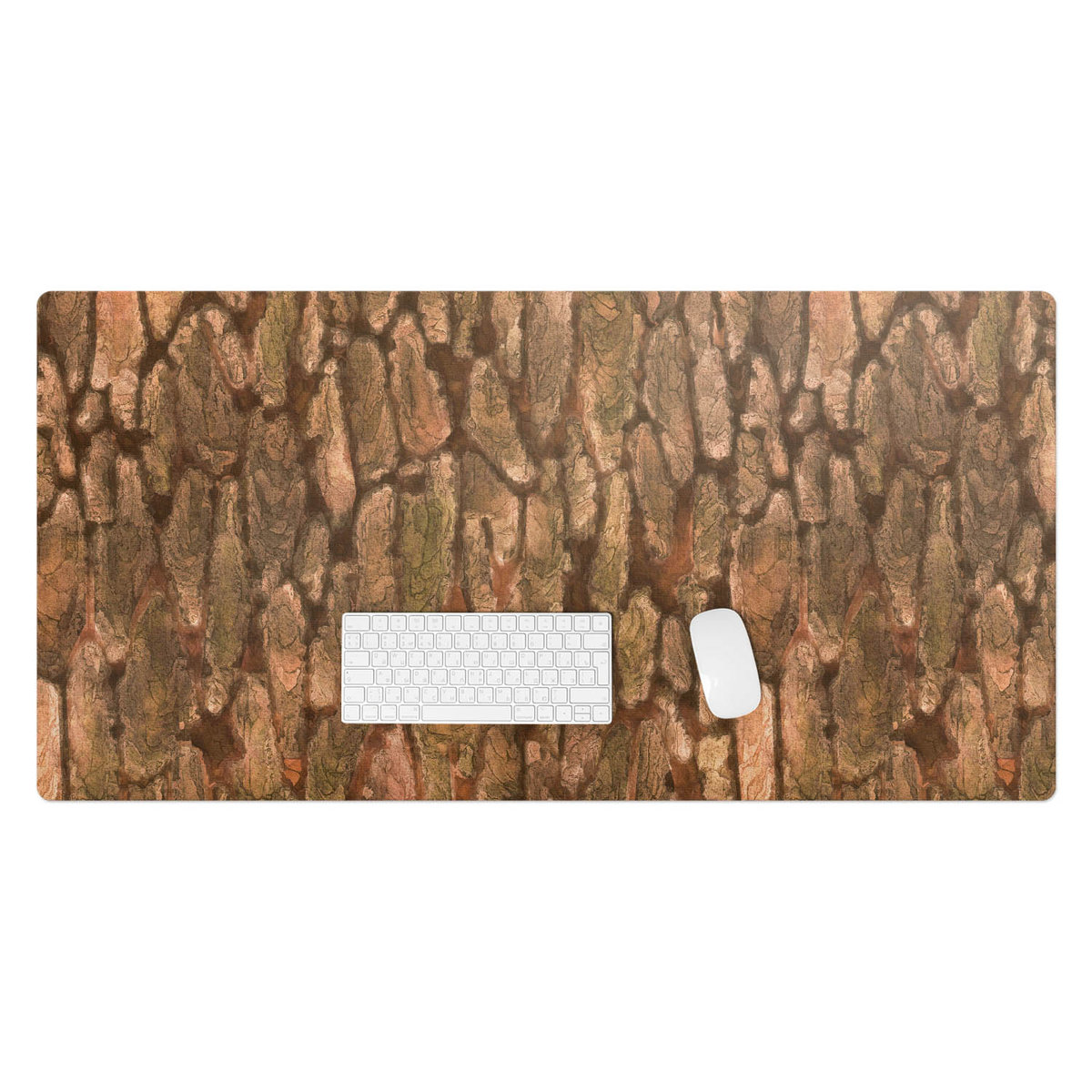 Winylowa podkładka na biurko – Designerski nadruk + trwała ochrona - Kora drzewa naturalna 120x60 cm