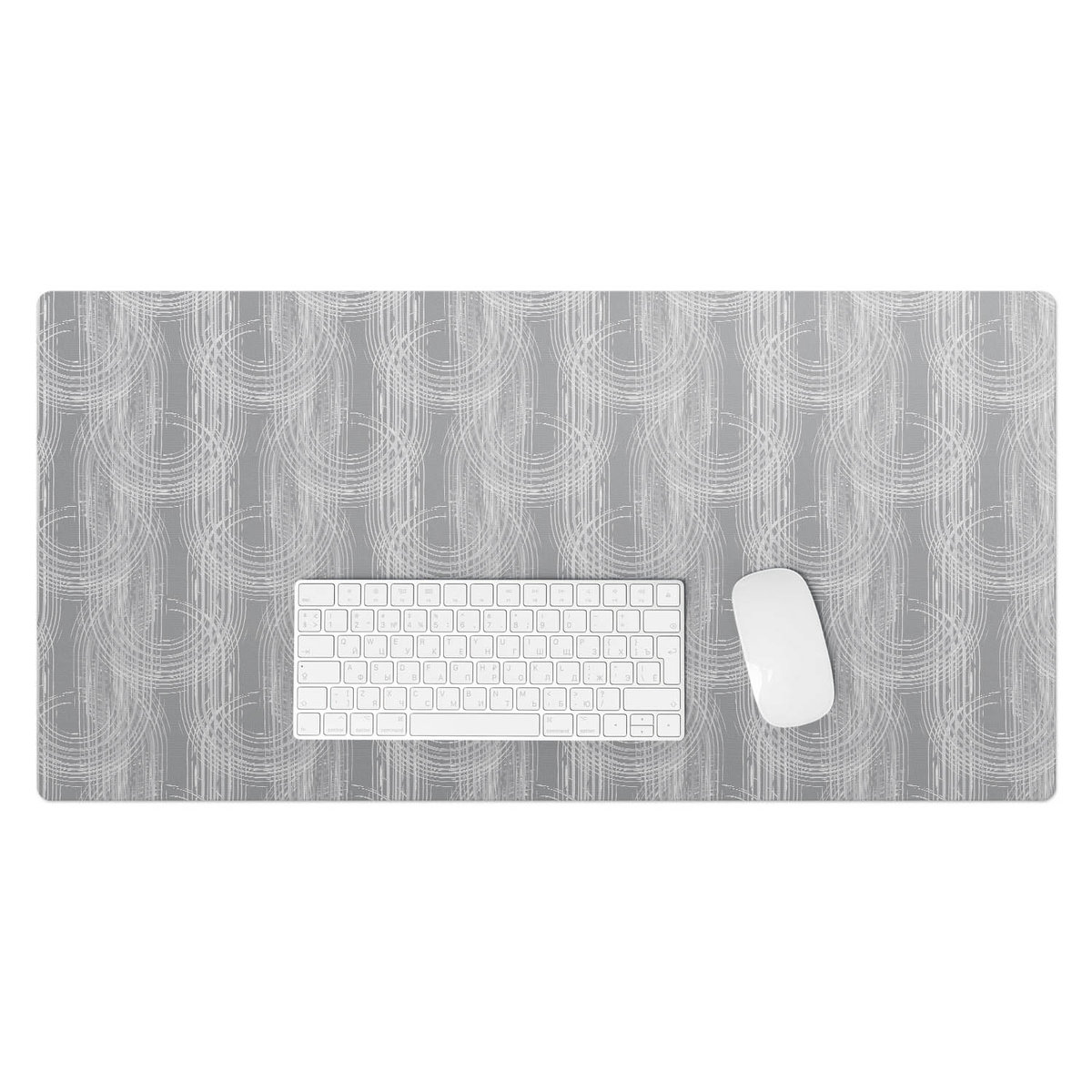 Winylowa podkładka na biurko – Designerski nadruk + trwała ochrona - Koncentryczne linie 90x45 cm