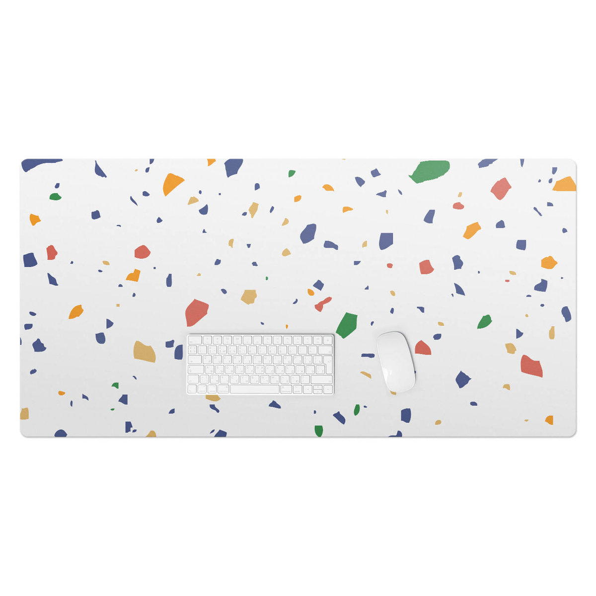 Podkładka na biurko z nadrukiem – Winylowa wodoodporna designerska - Kolorowe konfetti 120x60 cm