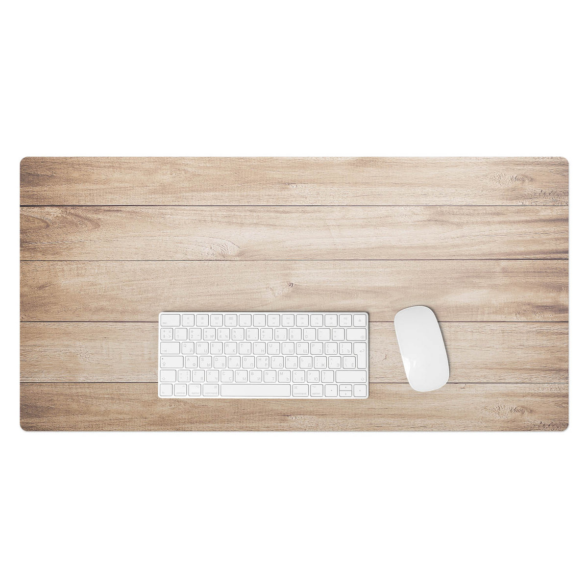 Winylowa podkładka na biurko – Designerski nadruk + trwała ochrona - Drewniana tekstura 90x45 cm