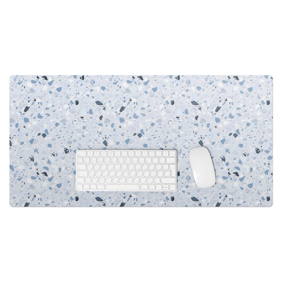 Podkładka na biurko z nadrukiem – Winylowa wodoodporna designerska - Mozaika terrazzo 90x45 cm