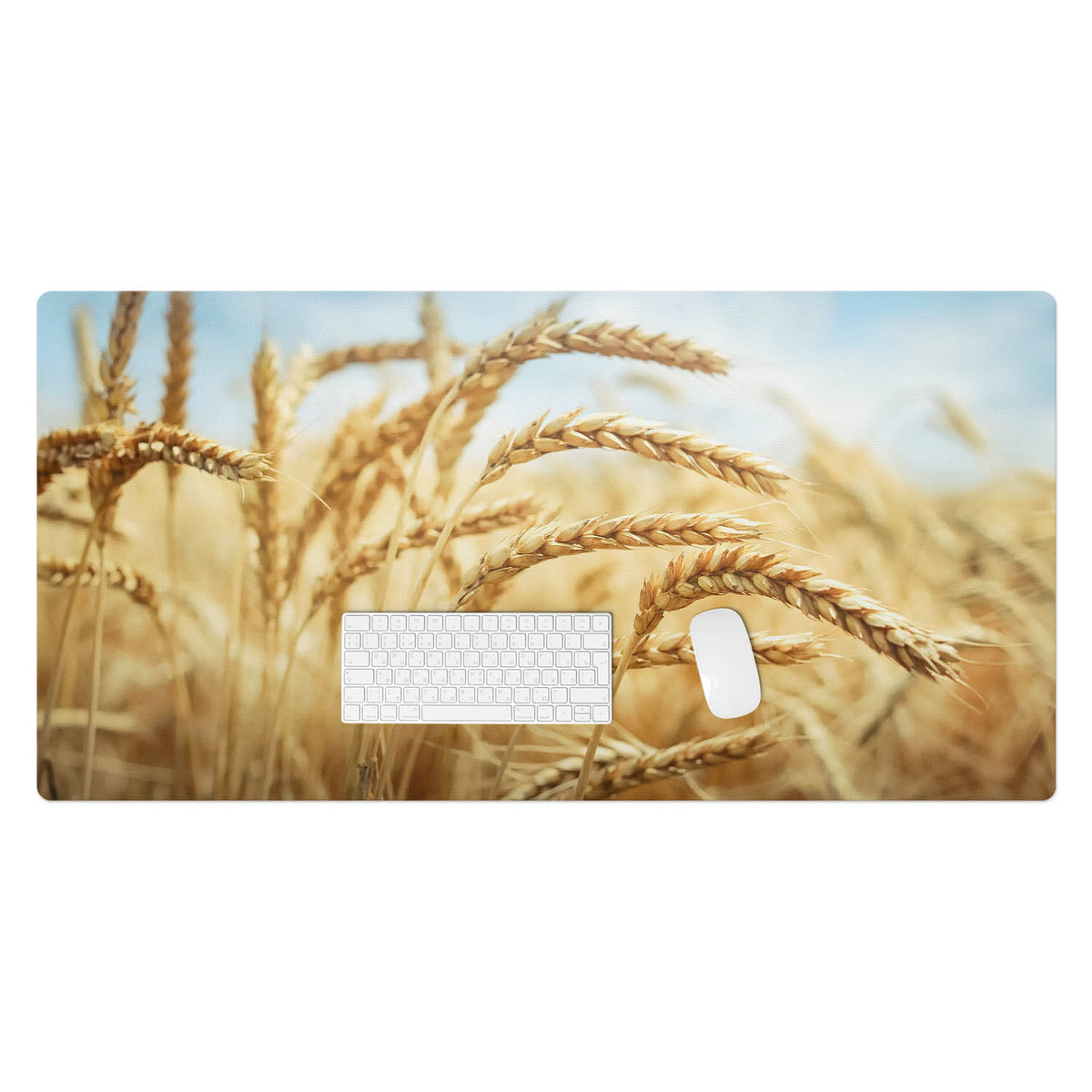 Winylowa podkładka na biurko – Designerski nadruk + trwała ochrona - Kłosy w polu 120x60 cm