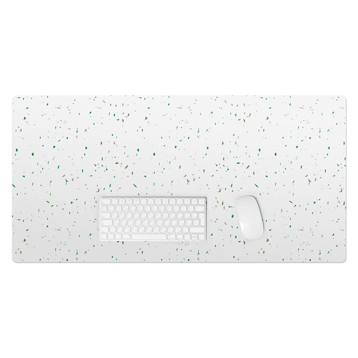 Podkładka na biurko z nadrukiem – Winylowa wodoodporna designerska - Minimalistyczne kropki 100x50 cm