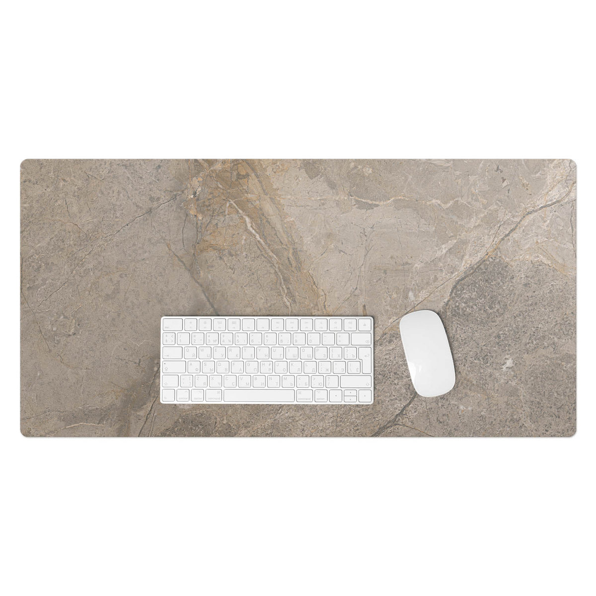 Winylowa podkładka na biurko – Designerski nadruk + trwała ochrona - Kamienny wzór naturalny 90x45 cm