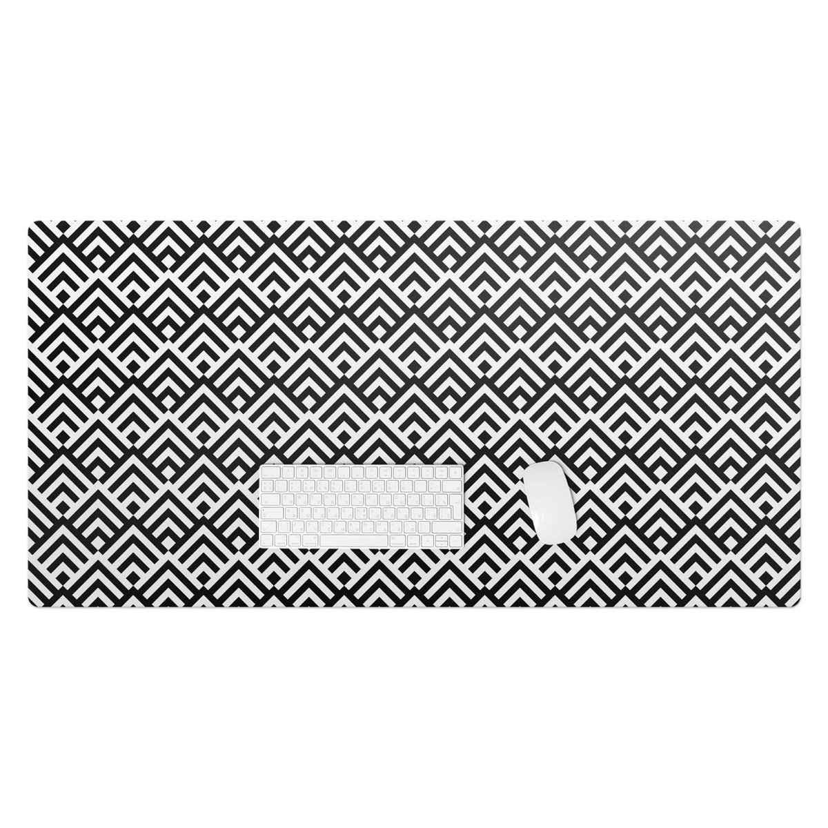Winylowa podkładka z nadrukiem – Ochrona biurka i styl w jednym - Geometryczny wzór 120x60 cm