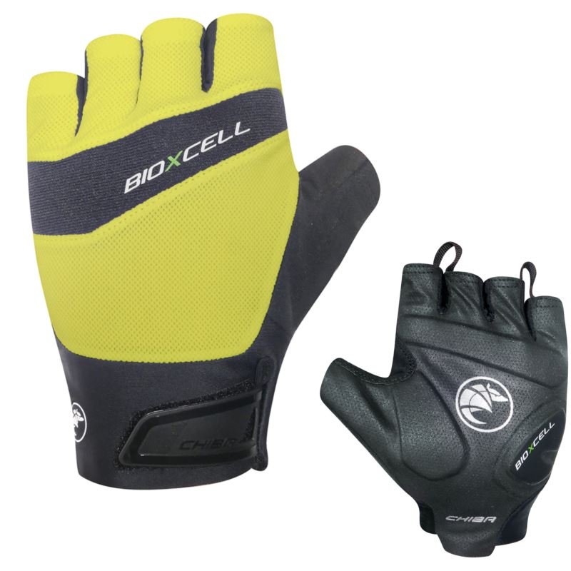 Rękawiczki rowerowe Chiba Bioxcell Pro żółte rozm. 3XL
