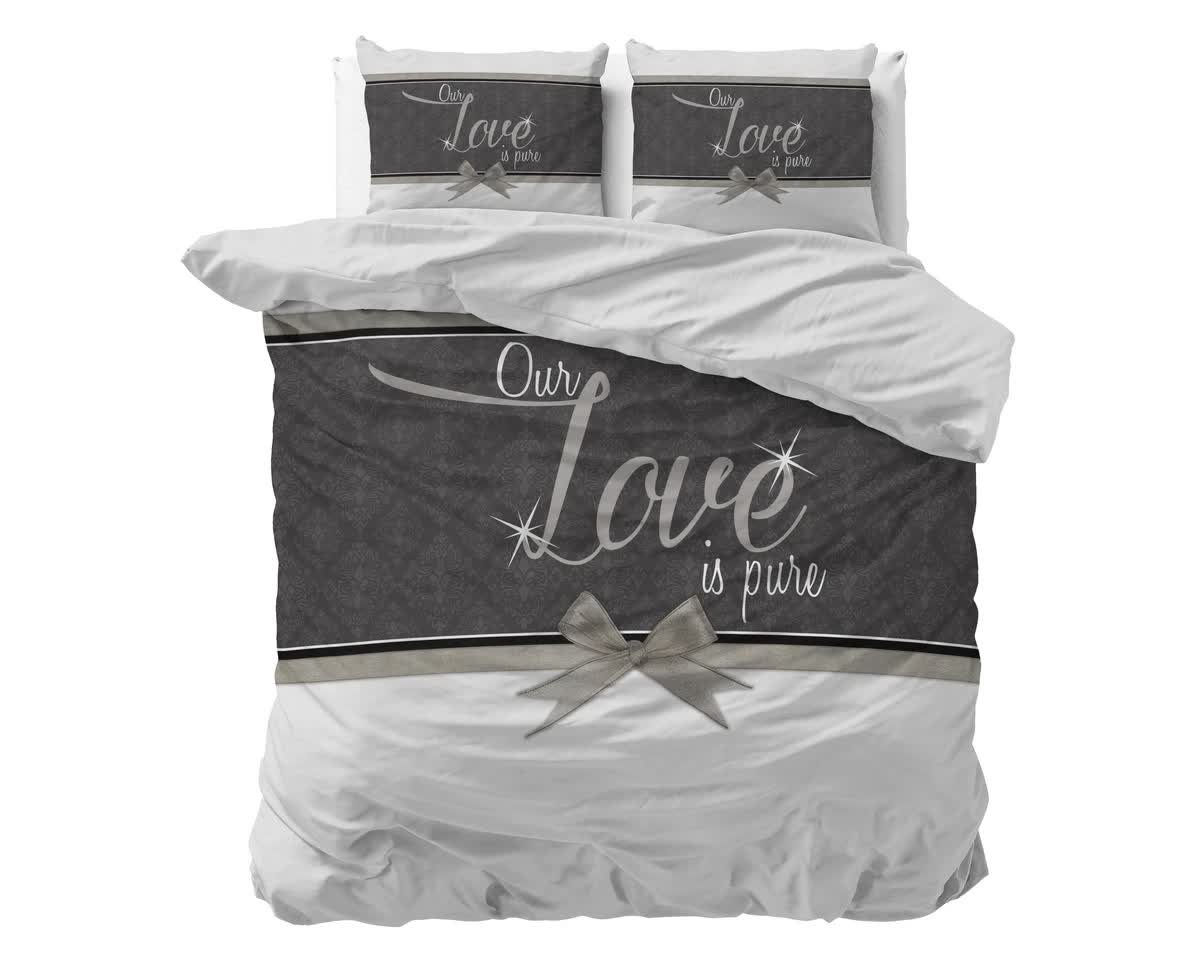 240x200/220 PURE LOVE mikrofibra biały kpl pościeli