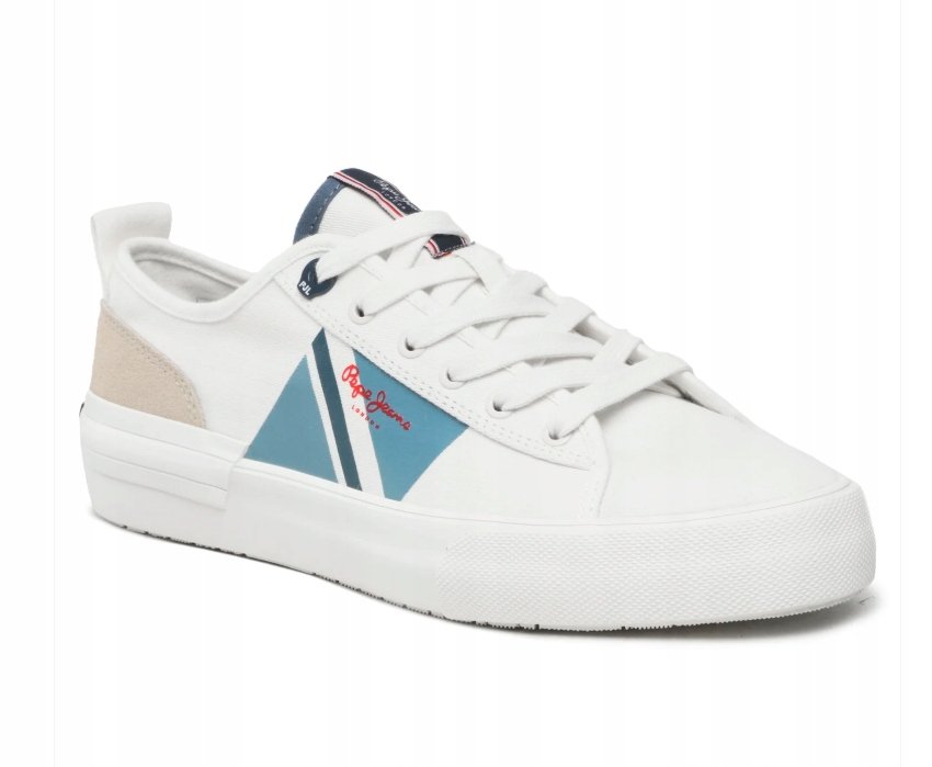 Pepe Jeans Allen Flag Trampki Męskie Białe 44 Awe