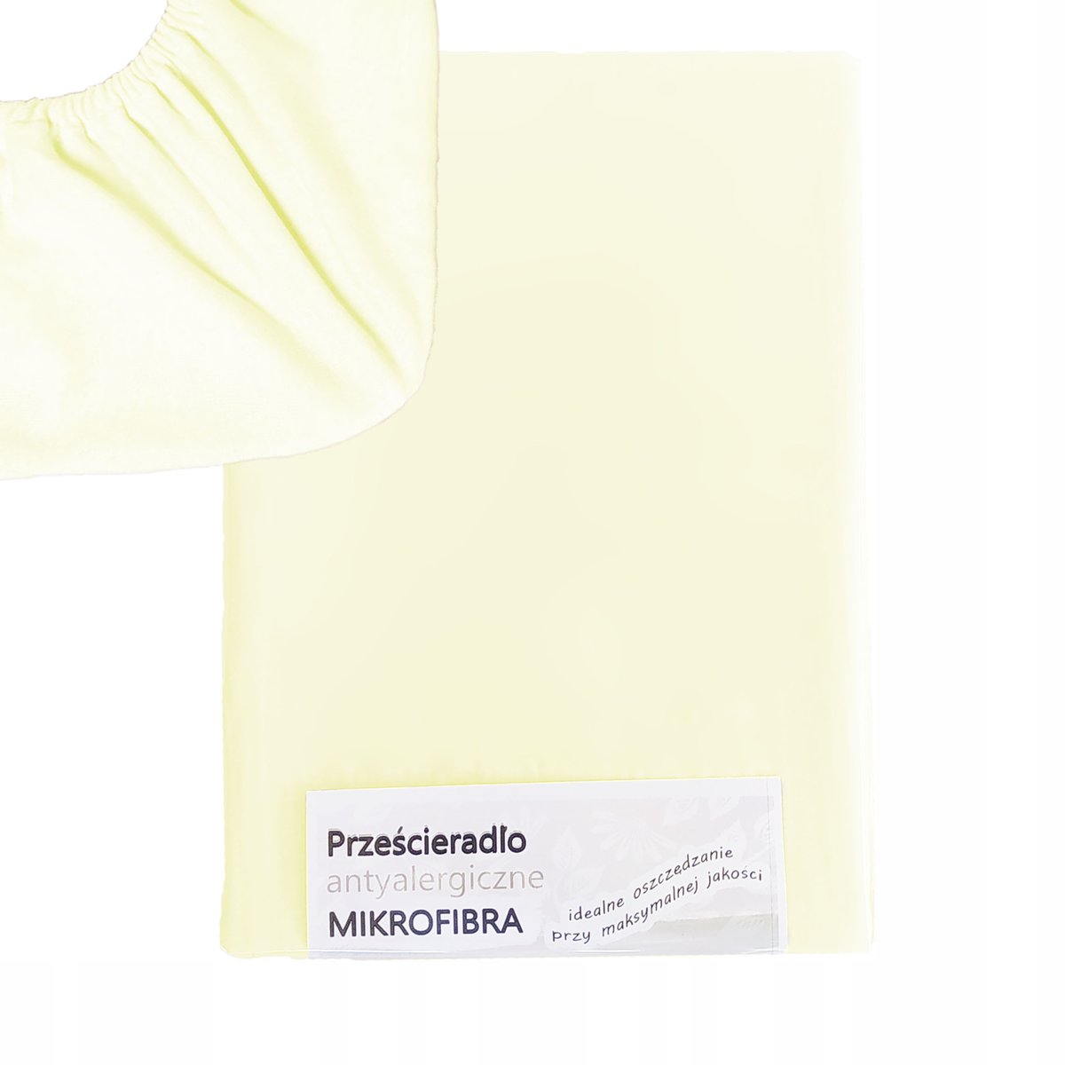 Prześcieradło mikrofibra 160x200 z gumką ECRU