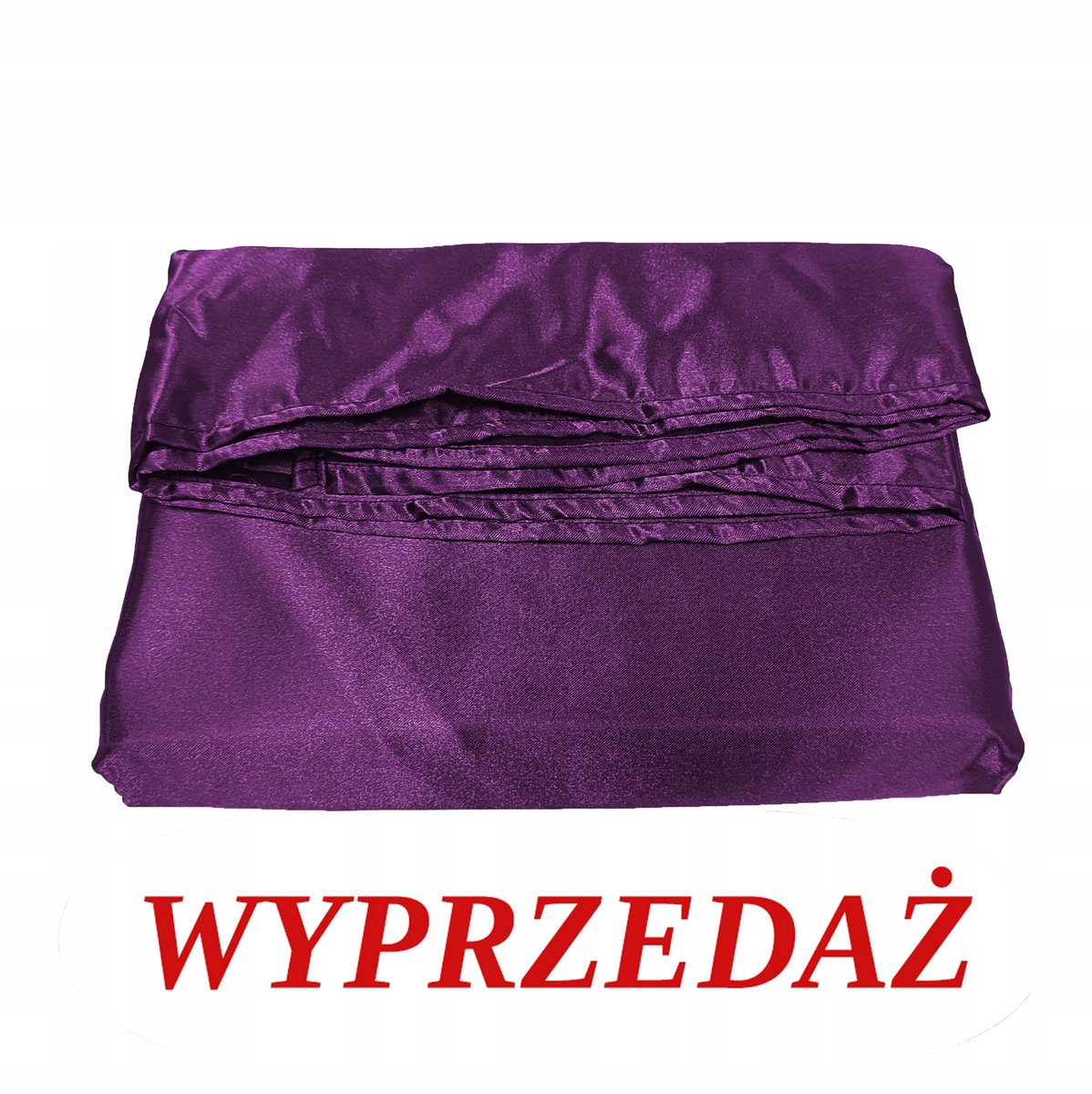 Prześcieradło satynowe bez gumki 160 Fiolet