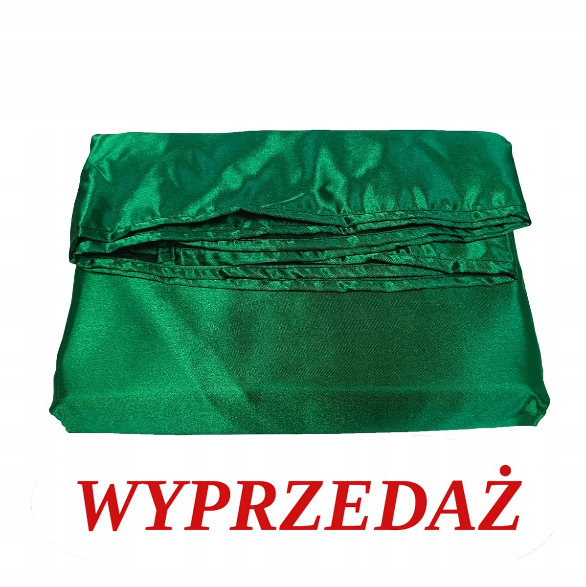 Prześcieradło satynowe bez gumki 140 Zieleń butelkowa