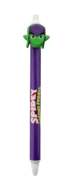 Długopis zmazywalny Spidey Green Goblin długopisy ścieralne niebieski wkład dla dzieci