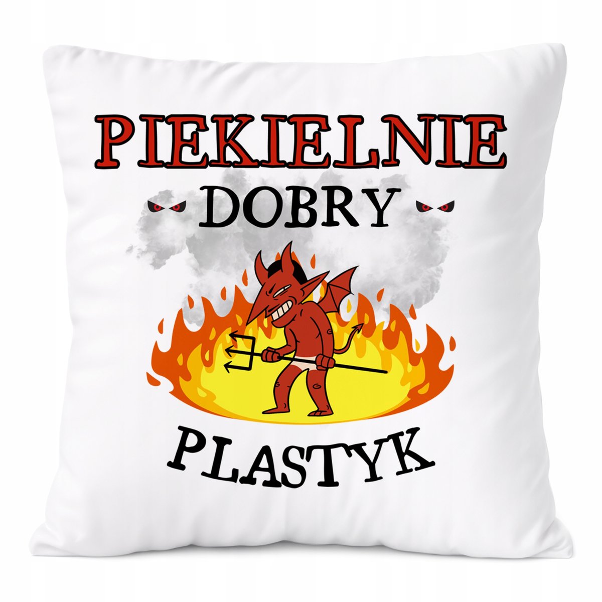 Poduszka Dla Plastyka na Prezent z Nadrukiem ze Zdjęciem Biała PoliDraw
