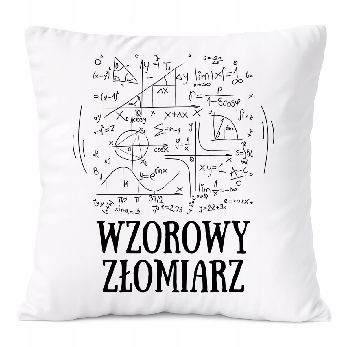Poduszka Dla Złomiarza na Prezent z Nadrukiem ze Zdjęciem Biała PoliDraw