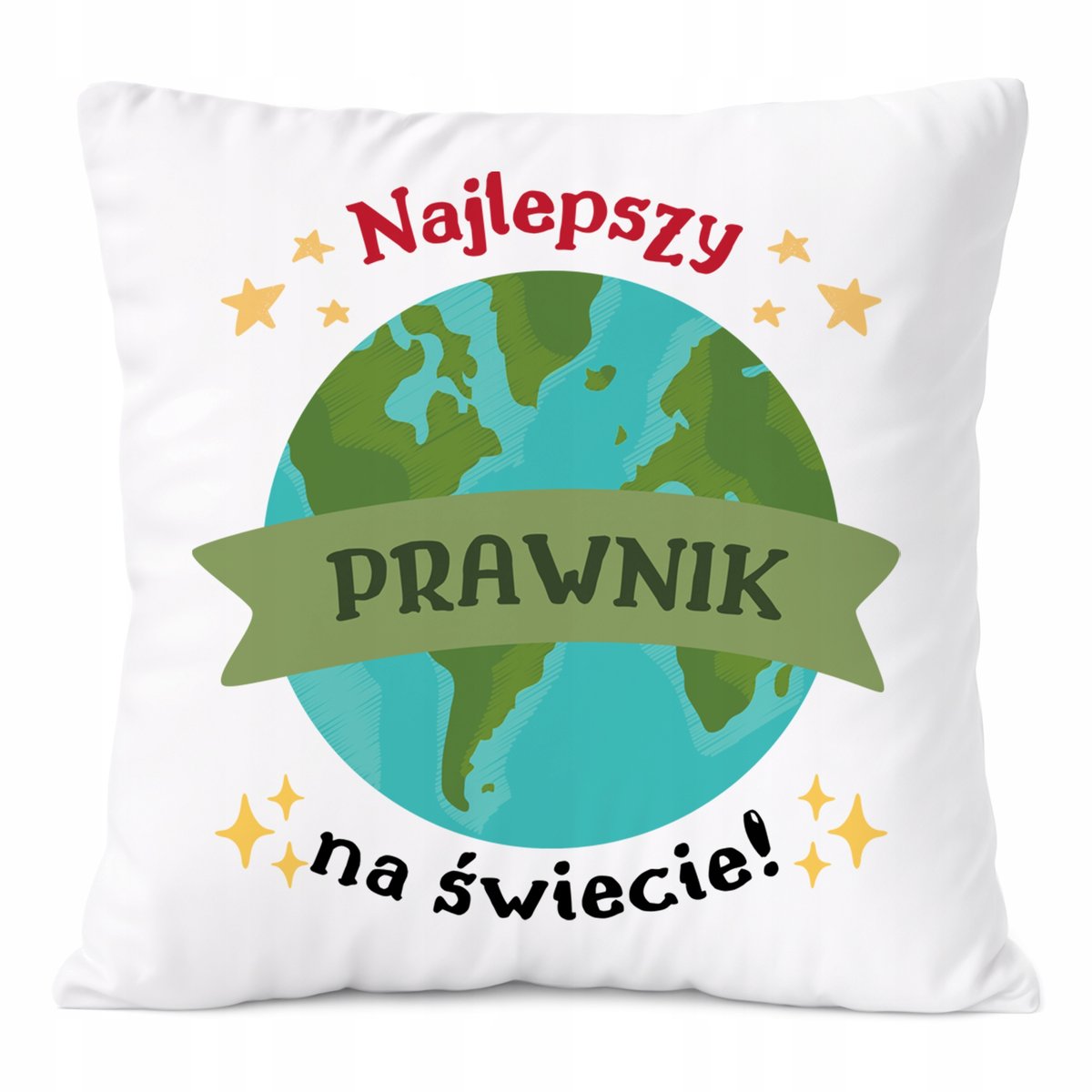 Poduszka Dla Prawnika na Prezent z Nadrukiem ze Zdjęciem Biała PoliDraw