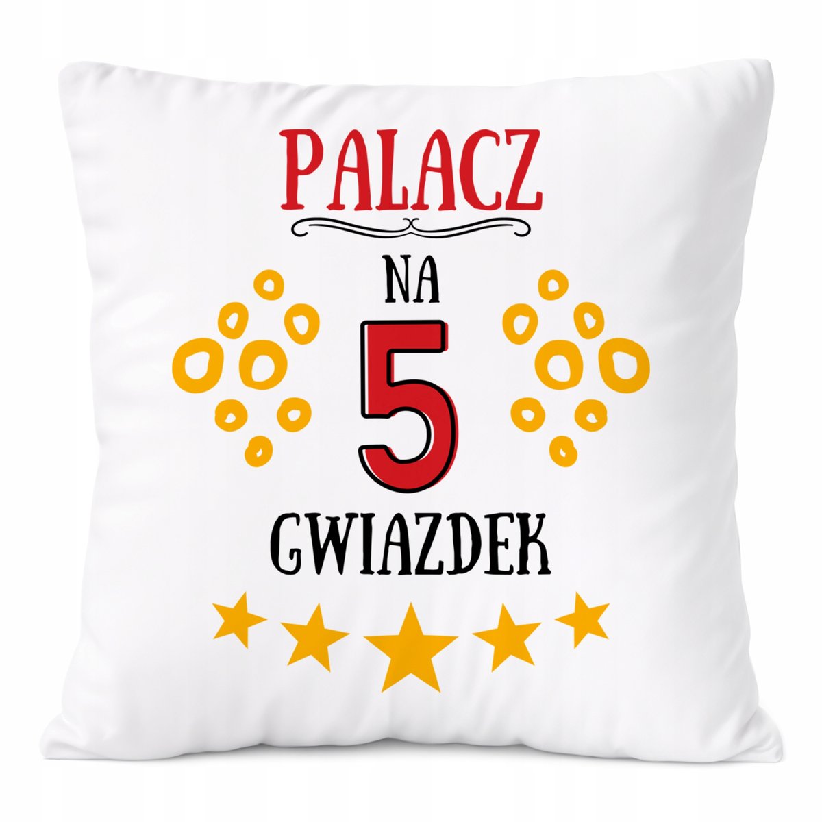 Poduszka Dla Palacza na Prezent z Nadrukiem ze Zdjęciem Biała PoliDraw